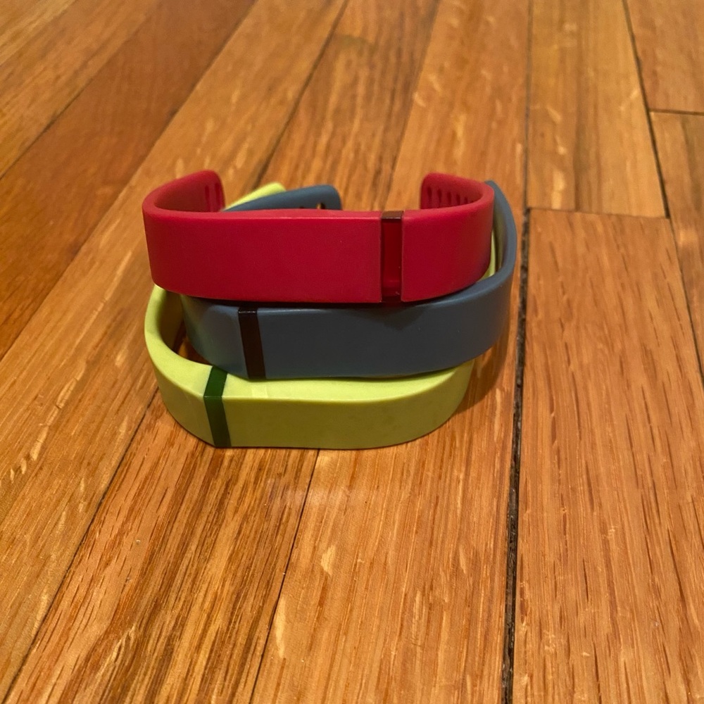 SET OF 3 Fitbit Flex Fitness and Sleep Tracker Size Small